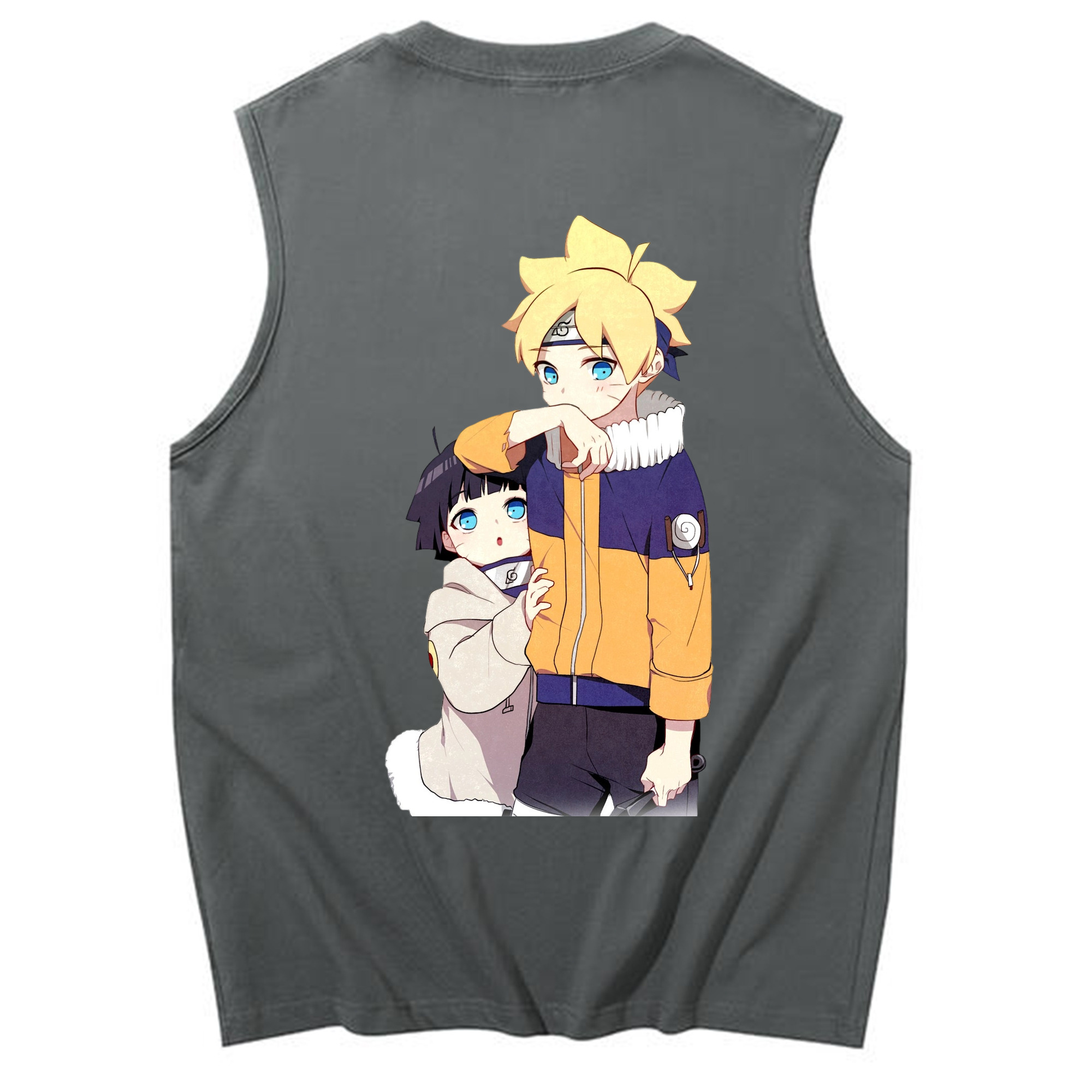 （画像用） NARUTO -ナルト- うずまき ボルト Uzumaki Boruto コットン100％タンクトップ（背面プリント）